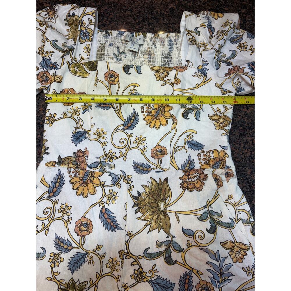 Calypso St. Barth Floral Linen Romper Size 4 – Boho Cottagecore NWT - Picture 10 of 16